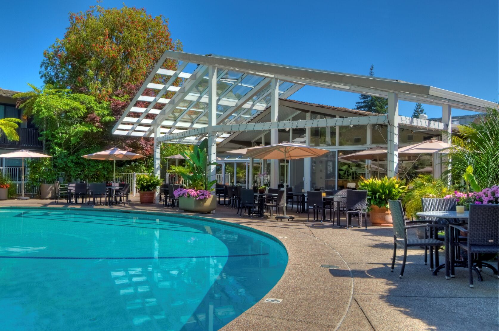 Dinah'S Garden Hotel Palo Alto Eksteriør billede